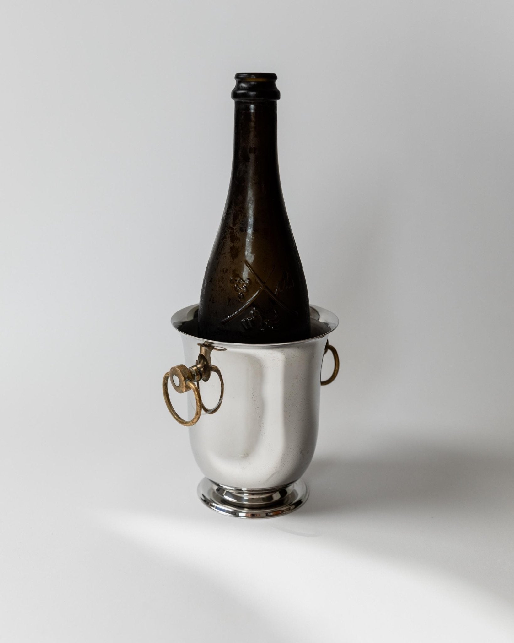 Vintage Weinkühler von Jean Couzon versilbert