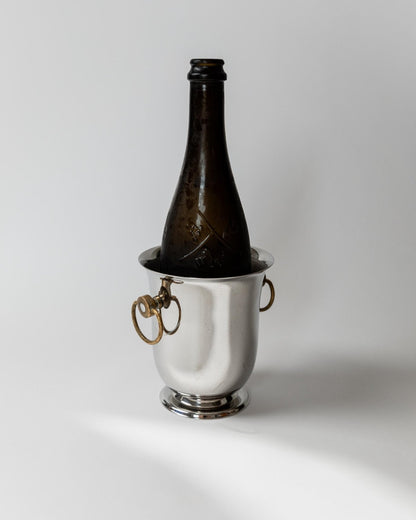 Vintage Weinkühler von Jean Couzon versilbert