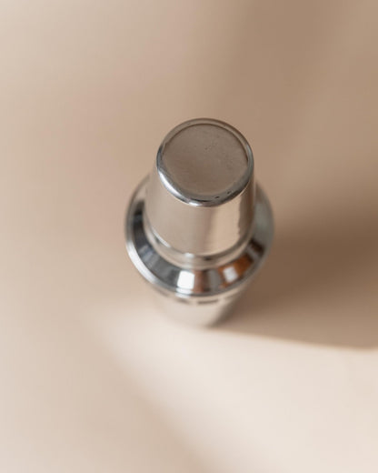 Vintage Cocktailmixer aus Italien, Edelstahl, geometrisch, spülmaschinenfest, Retro