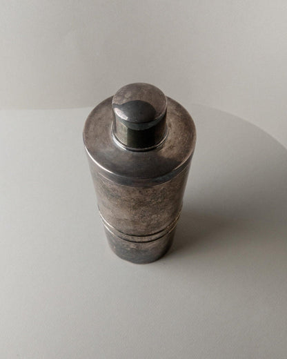 Vintage Cocktail Shaker versilbert von Macabo Milano Mid Century Italien 1950er