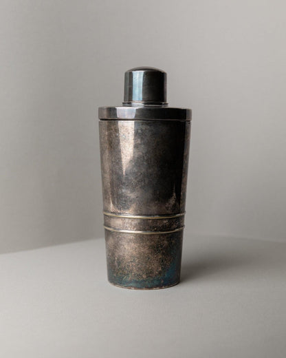 Vintage Cocktail Shaker versilbert von Macabo Milano Mid Century Italien 1950er