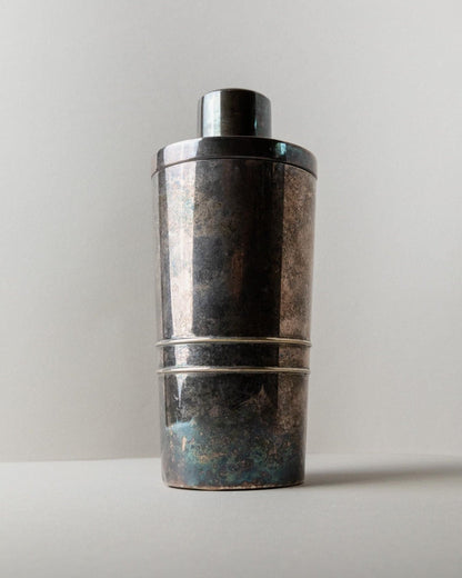 Vintage Cocktail Shaker versilbert von Macabo Milano Mid Century Italien 1950er