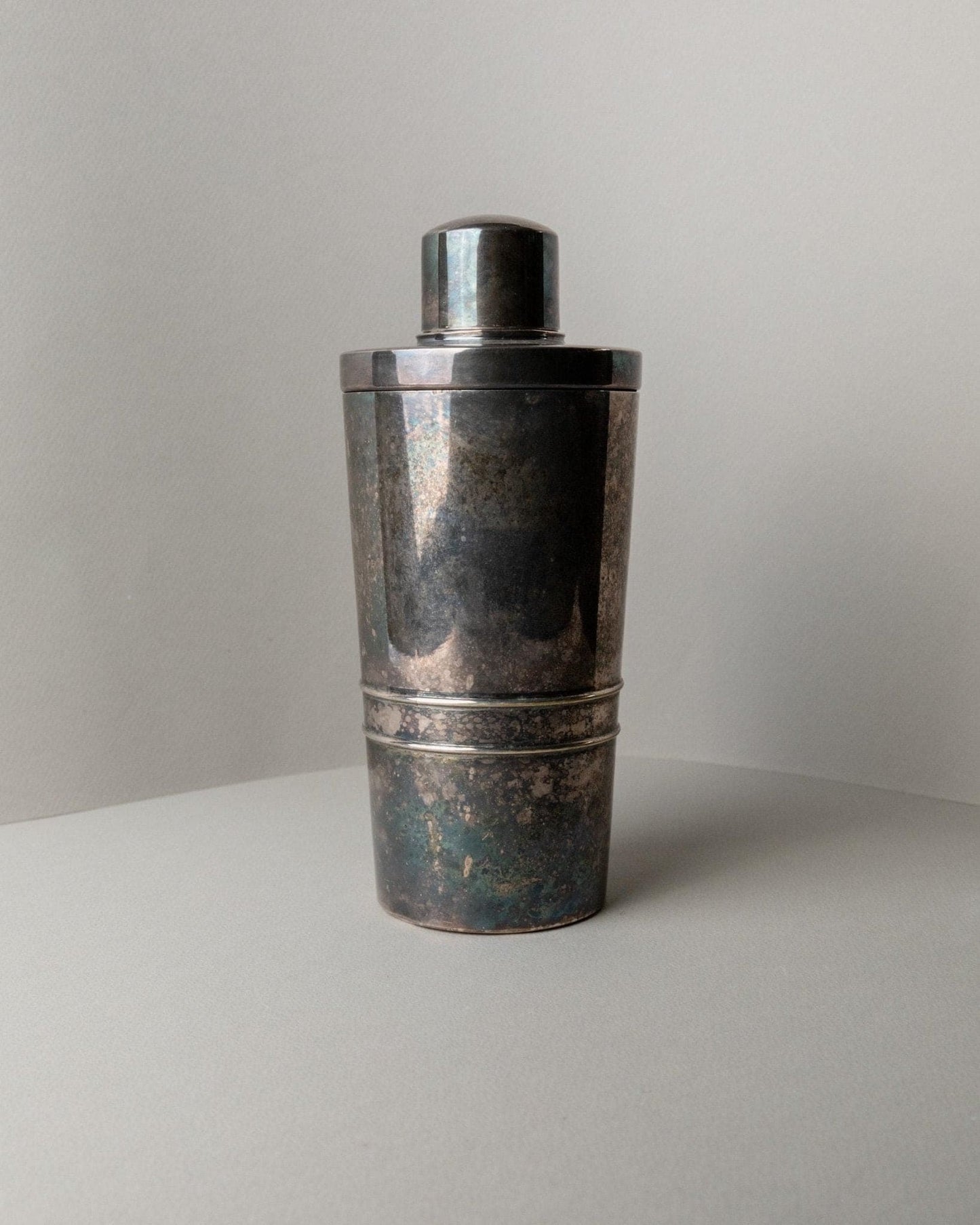 Vintage Cocktail Shaker versilbert von Macabo Milano Mid Century Italien 1950er