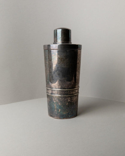Vintage Cocktail Shaker versilbert von Macabo Milano Mid Century Italien 1950er
