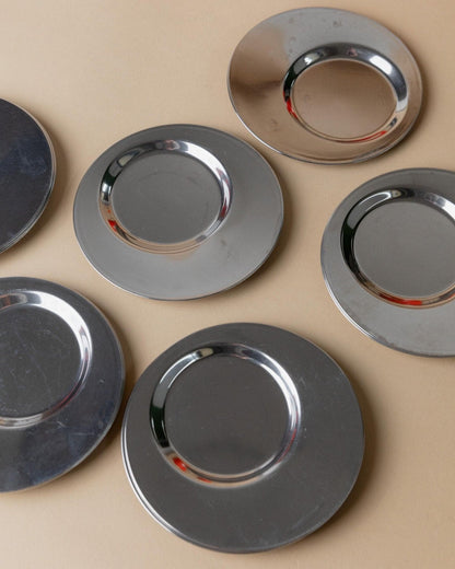 Service à café vintage 24 pièces en céramique rouge/orange Italie années 1970 idée cadeau rétro