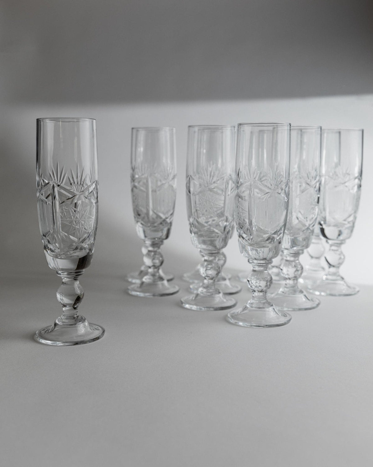 Vintage Champagnerglas Set von 12 von Italien 1970er Geschenkidee Retro Tischdeko