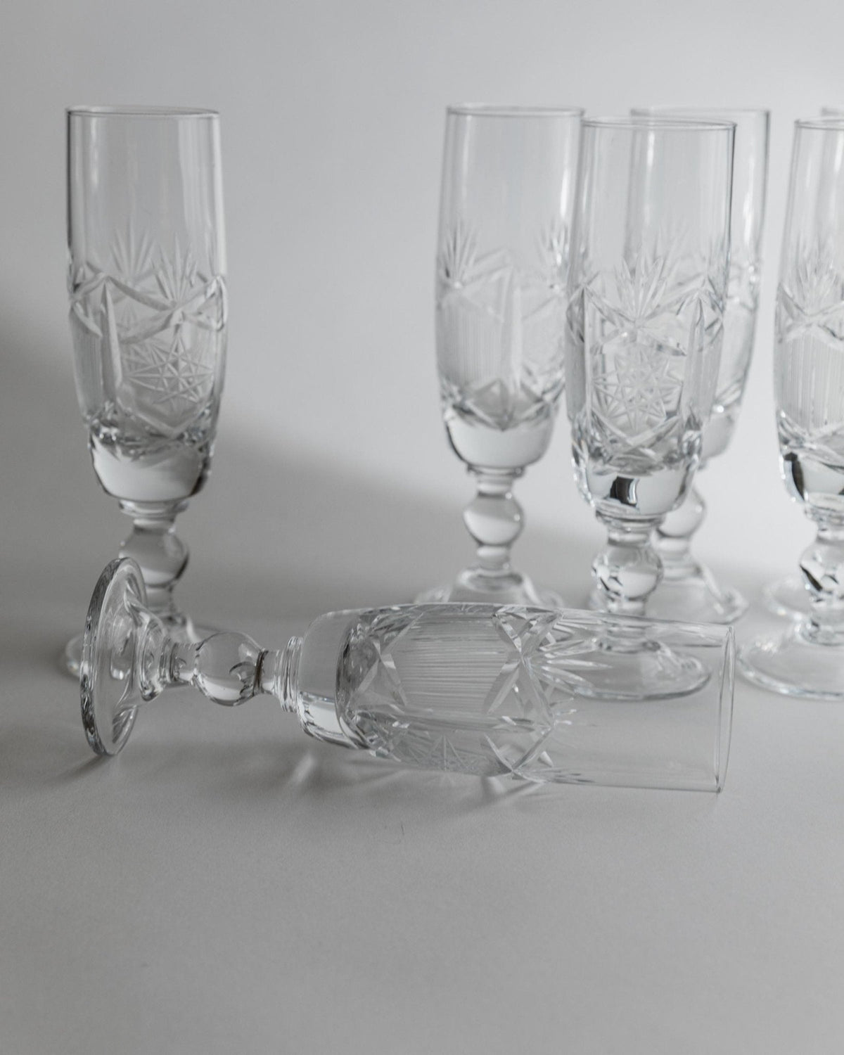 Vintage Champagnerglas Set von 12 von Italien 1970er Geschenkidee Retro Tischdeko