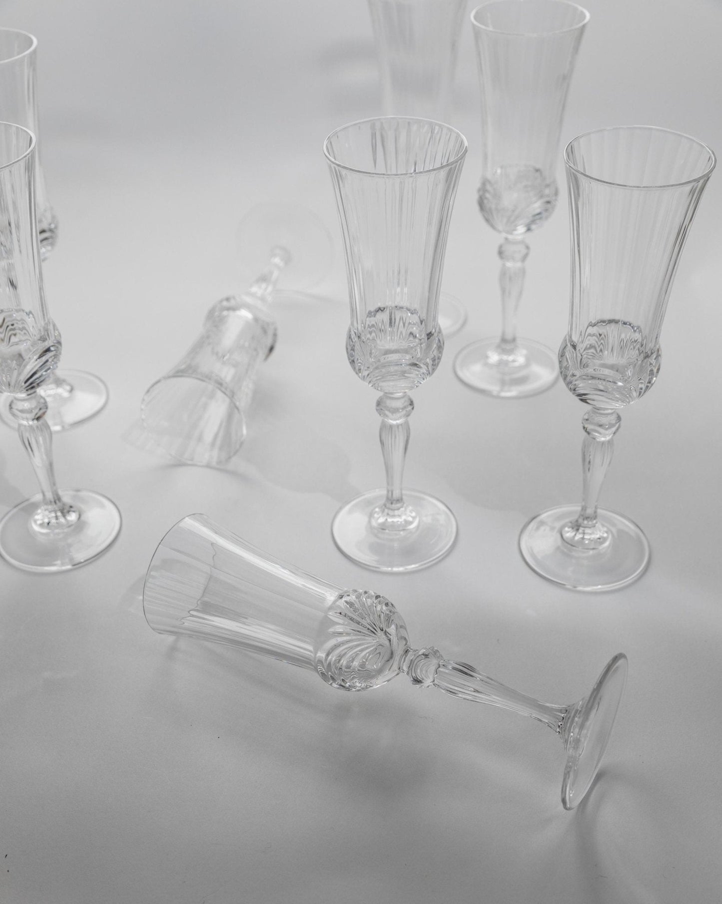 Vintage Champagnerglas Melodia Set von 8