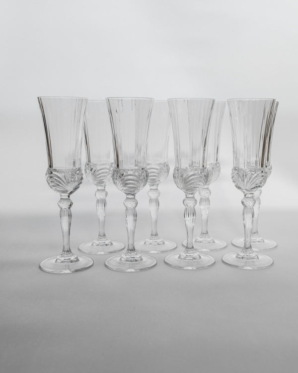 Vintage Champagnerglas Melodia Set von 8