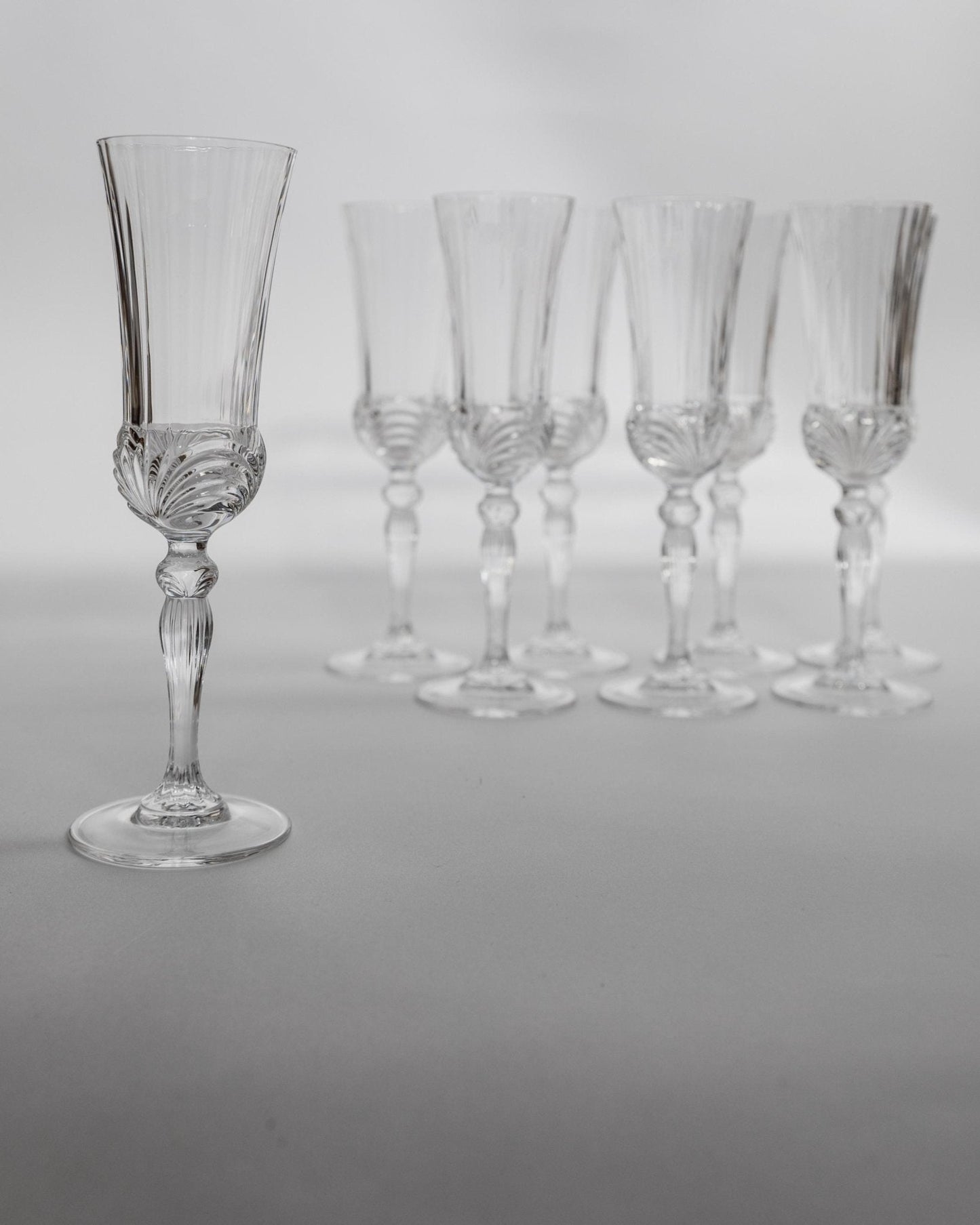 Vintage Champagnerglas Melodia Set von 8