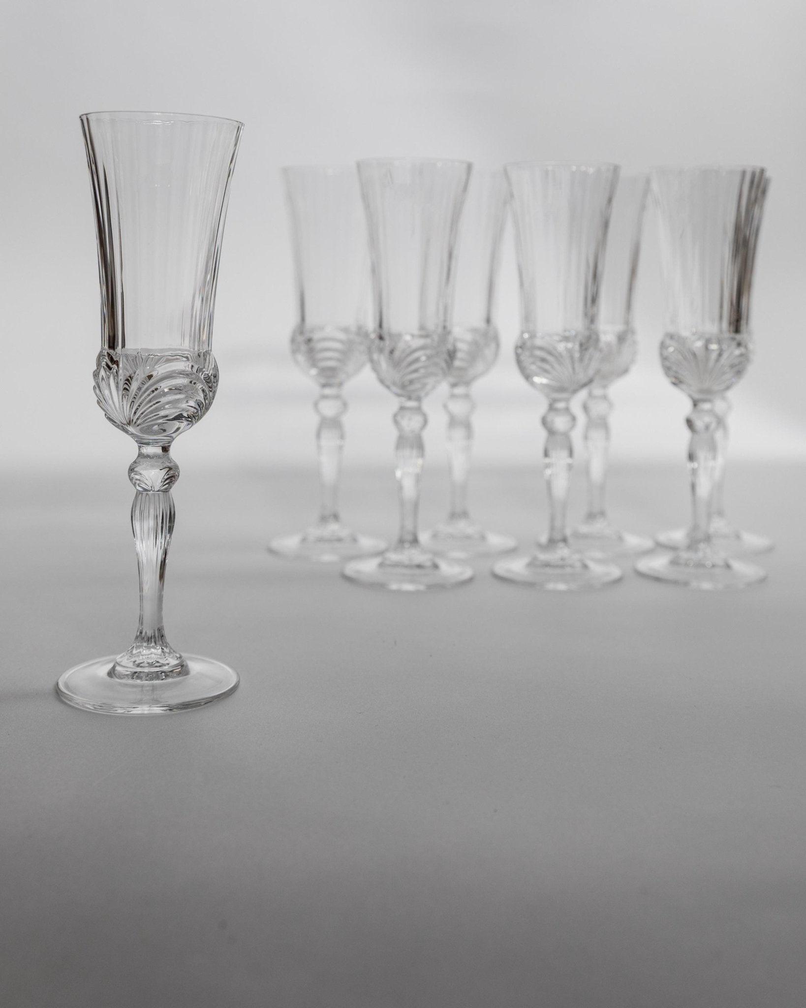 Vintage Champagnerglas Melodia Set von 8