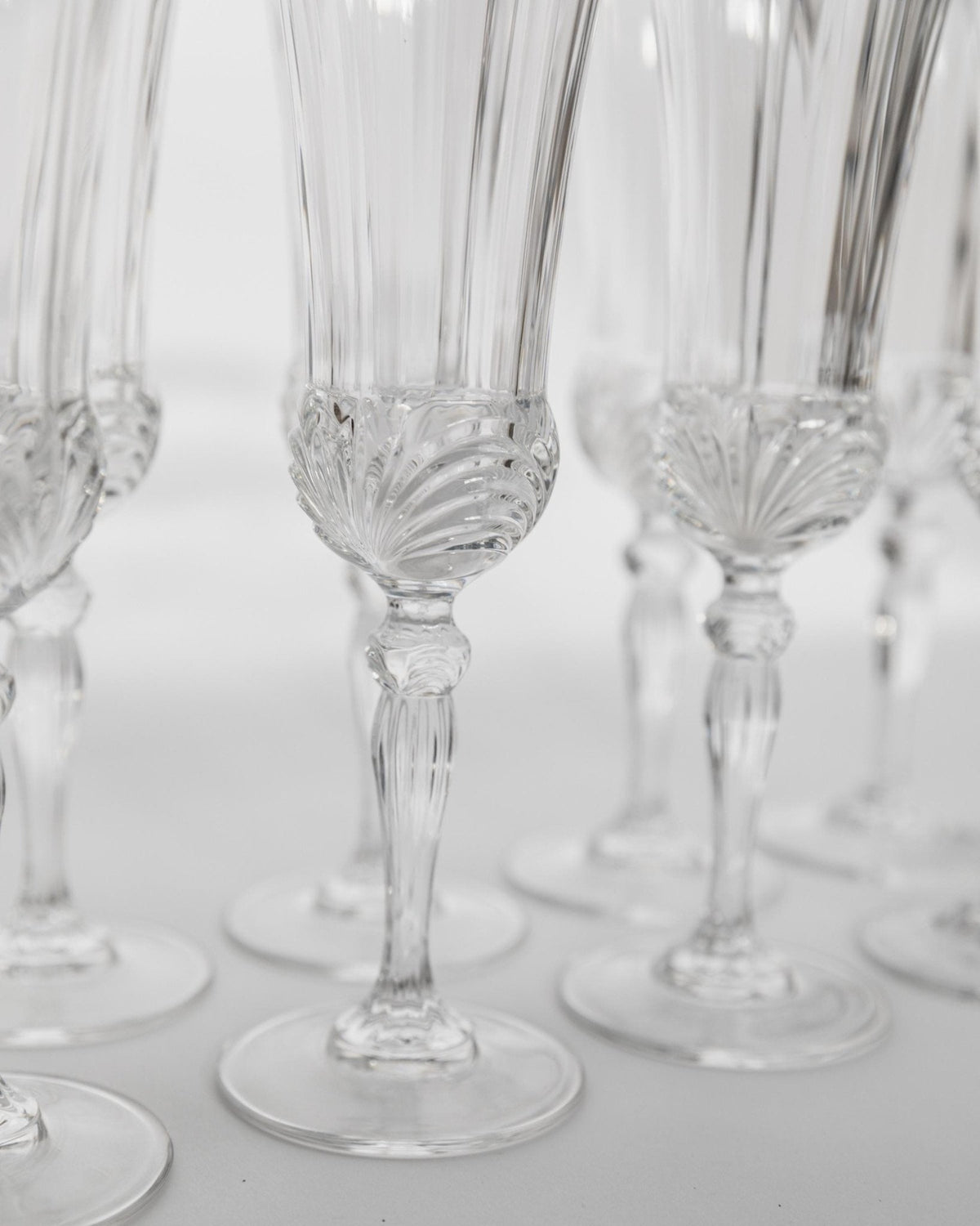 Vintage Champagnerglas Melodia Set von 8