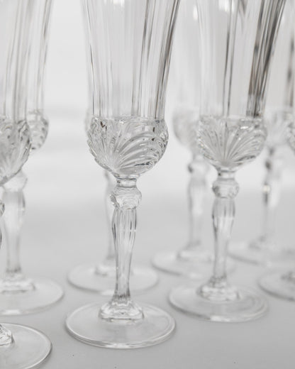 Vintage Champagnerglas Melodia Set von 8