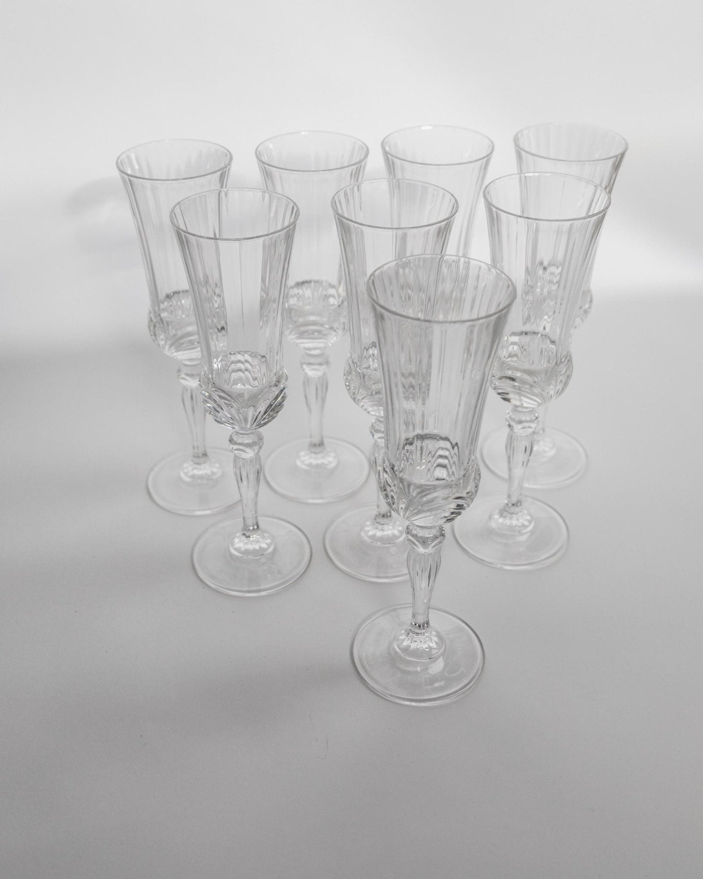 Vintage Champagnerglas Melodia Set von 8