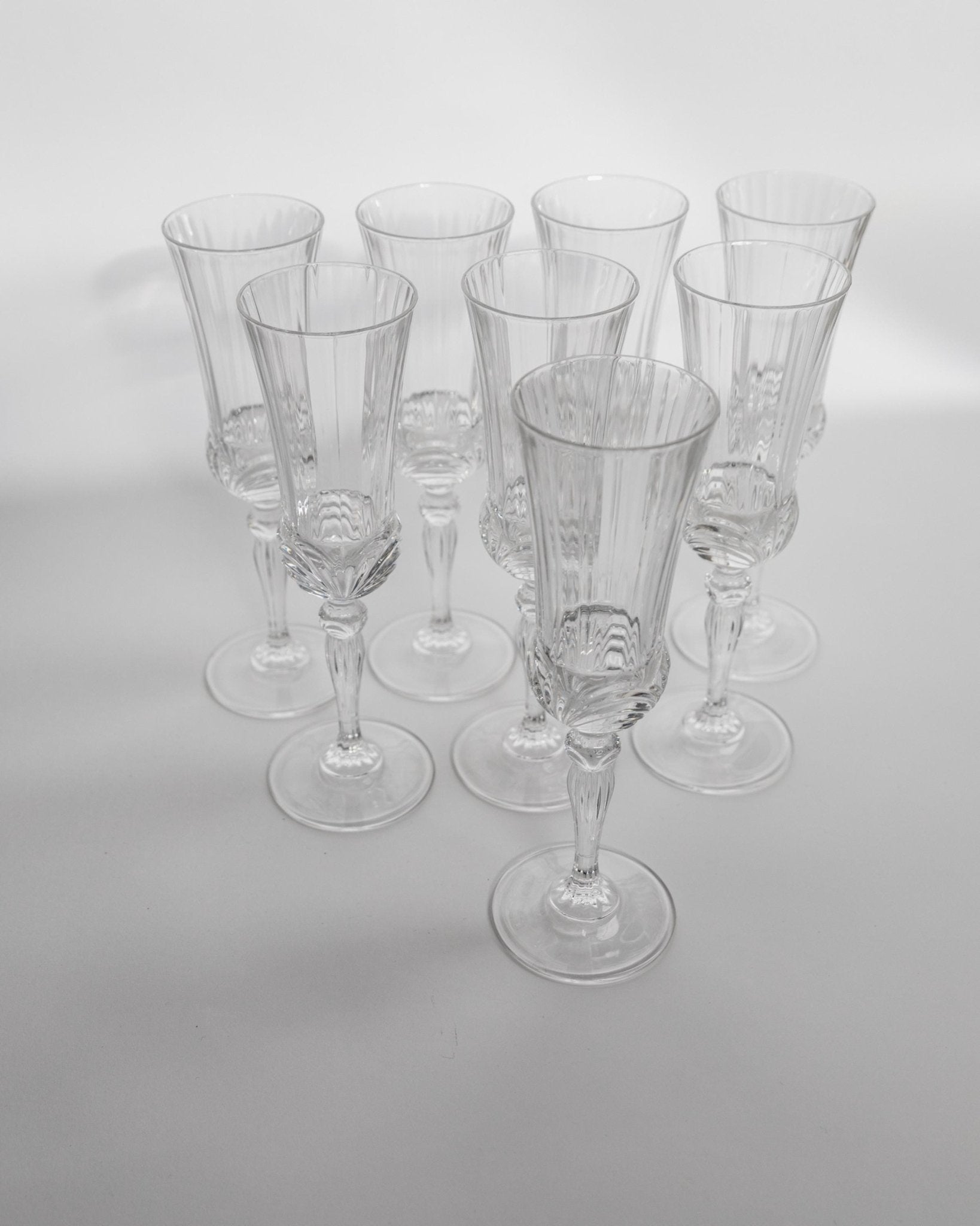 Vintage Champagnerglas Melodia Set von 8
