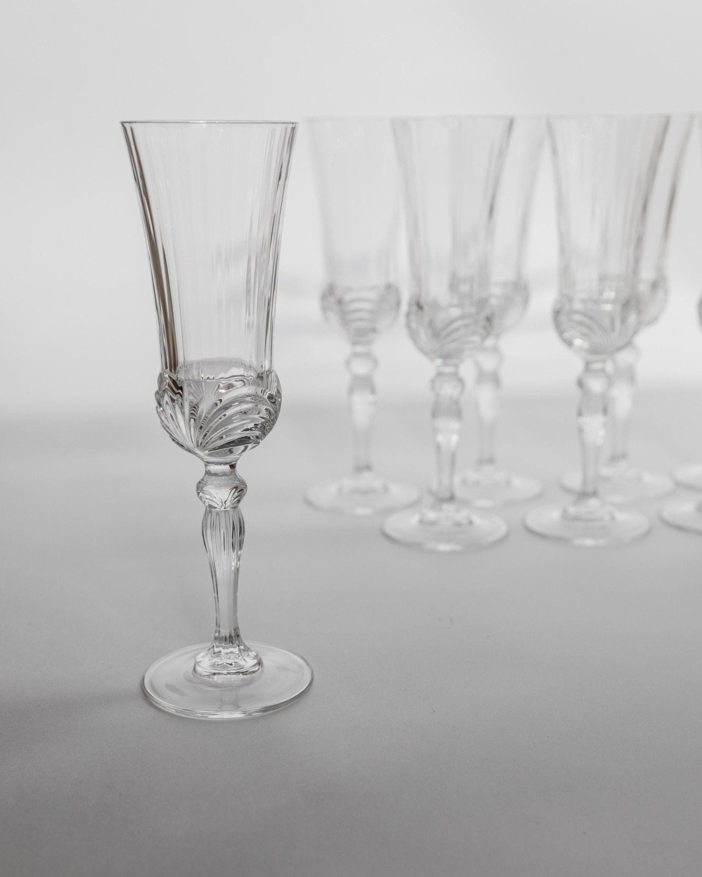 Vintage Champagnerglas Melodia Set von 8