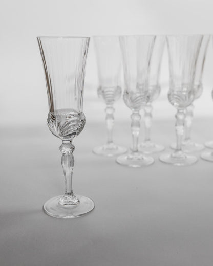 Vintage Champagnerglas Melodia Set von 8