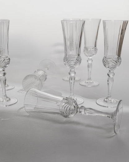 Vintage Champagnerglas Melodia Set von 8