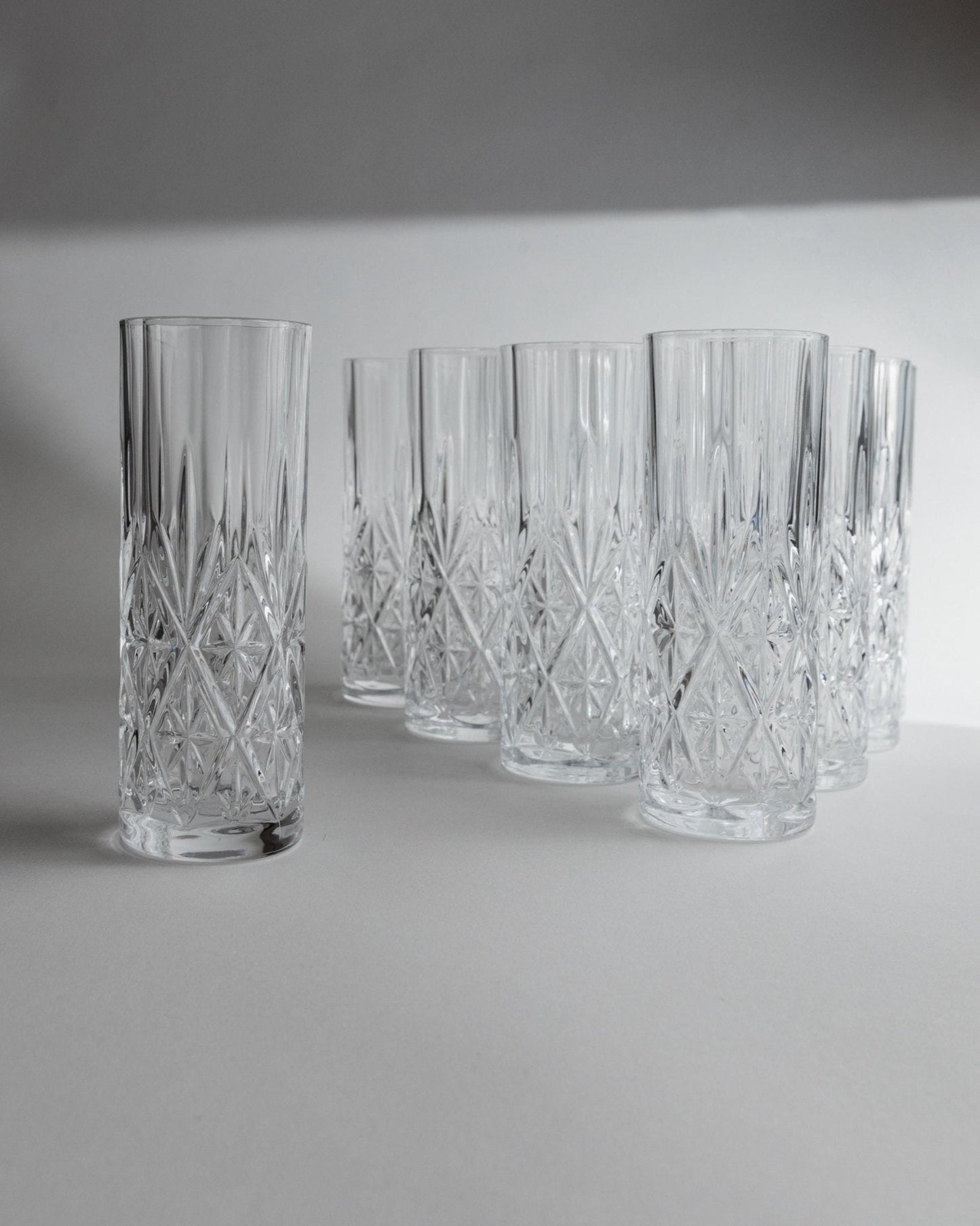 Vintage Kristall Trinkglas Set von 11