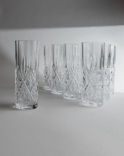 Vintage Kristall Trinkglas Set von 11