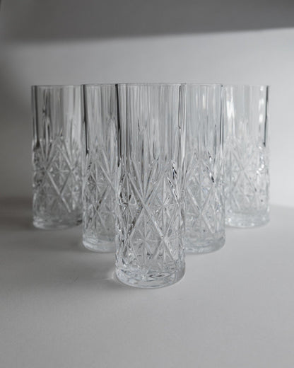 Vintage Kristall Trinkglas Set von 11
