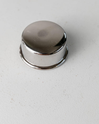 Vintage Cocktail Shaker Kristallglas Edelstahl Mid Century Design Italien 1960er