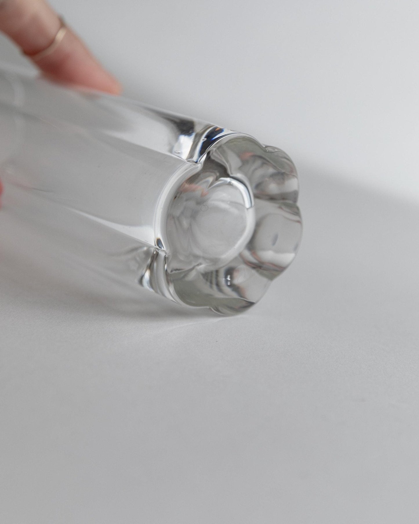 Vintage Trinkglas Set von 6 Flower Shape