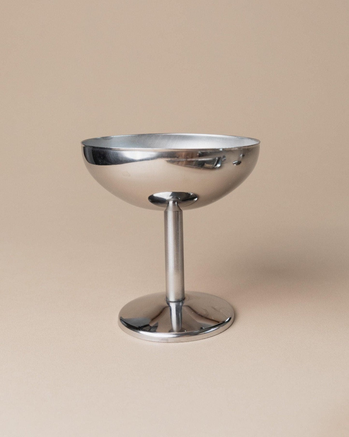 Bol à boire vintage en acier inoxydable Italie années 1970 lot de 6