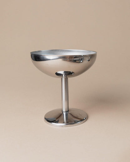 Bol à boire vintage en acier inoxydable Italie années 1970 lot de 6