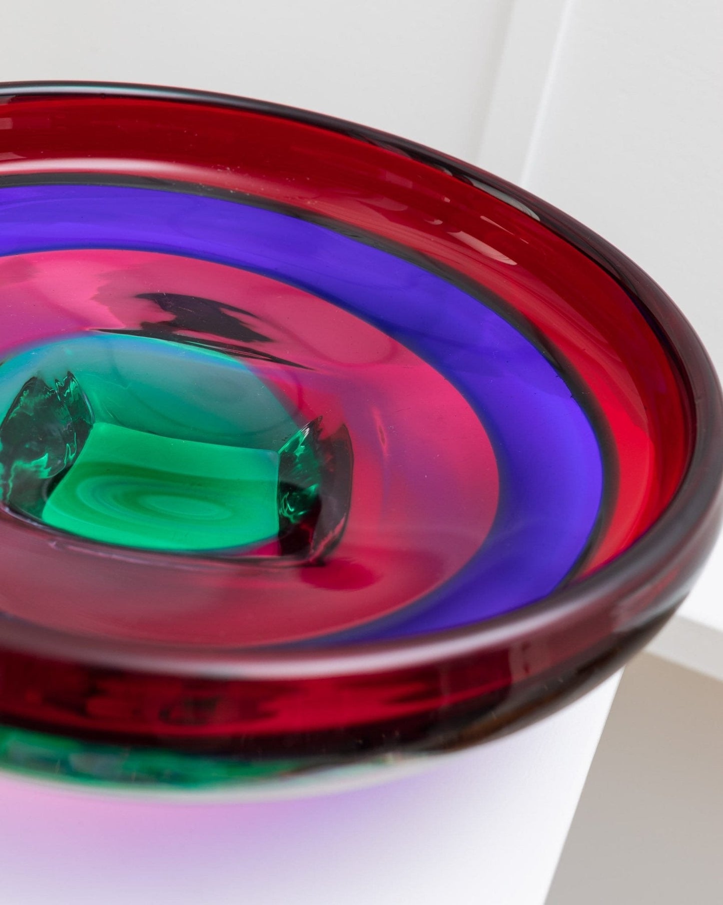 Vintage Schale A FASCE von Fulvio Bianconi für Gino Mazzega