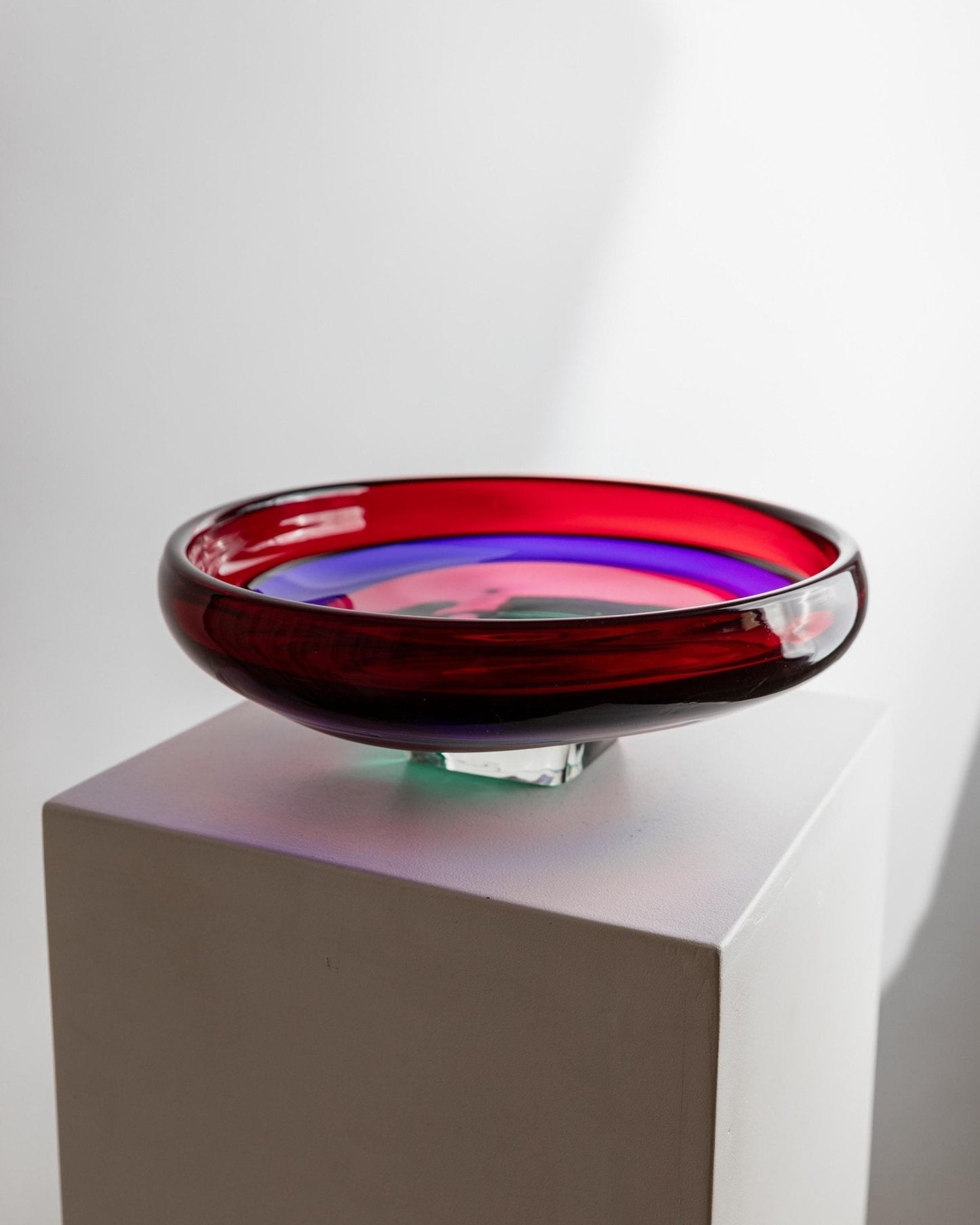 Vintage Schale A FASCE von Fulvio Bianconi für Gino Mazzega