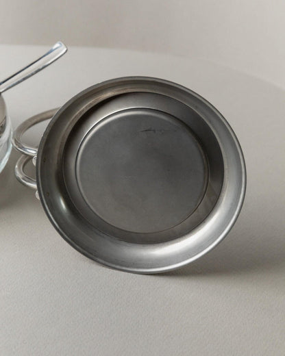 Vintage lidded box made of stainless steel by WMF for jam, parmesan, sugar 1980s