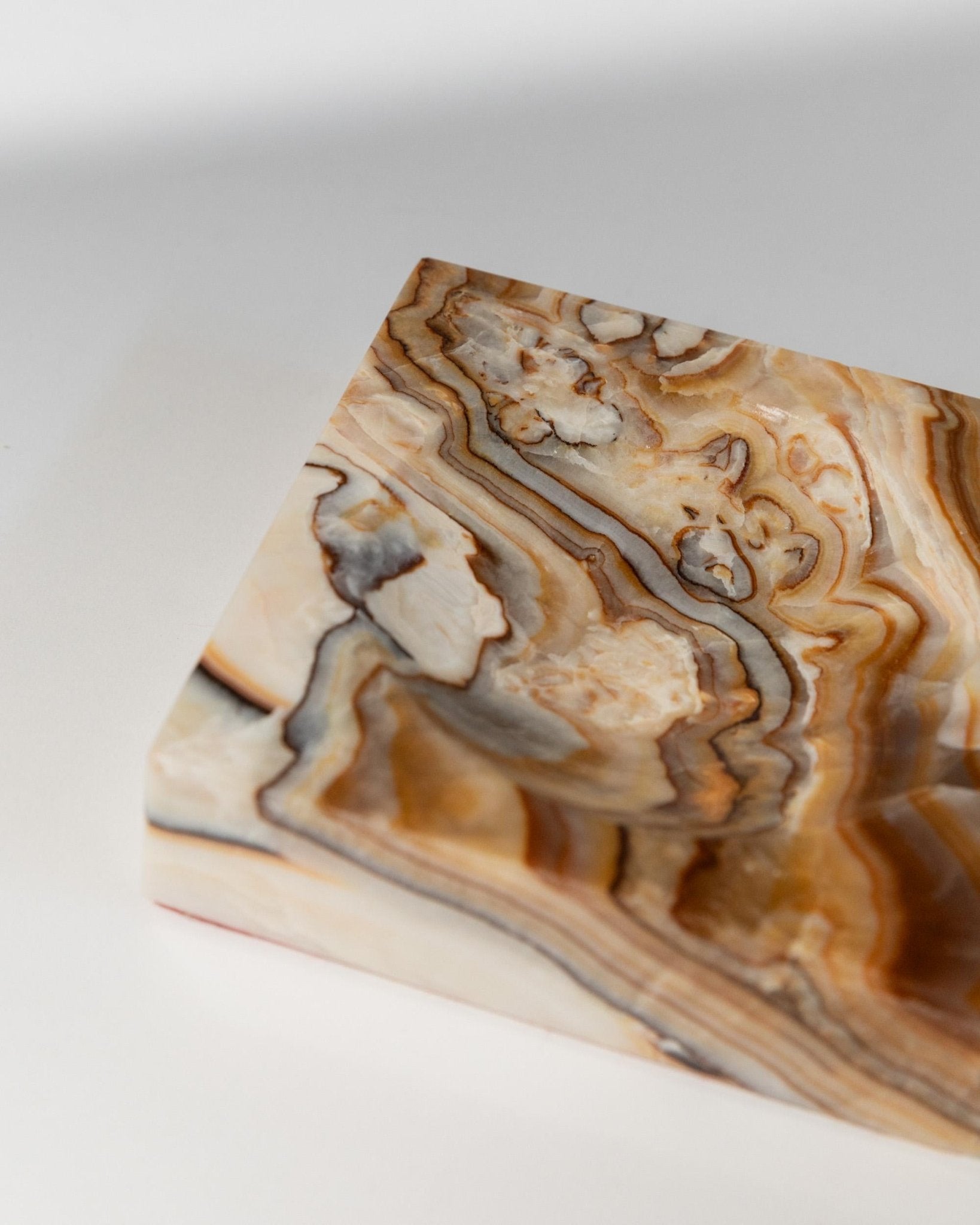 Vintage Aschenbecher aus Marmor von Italien 1970er, marmoriert, zeitloses Design