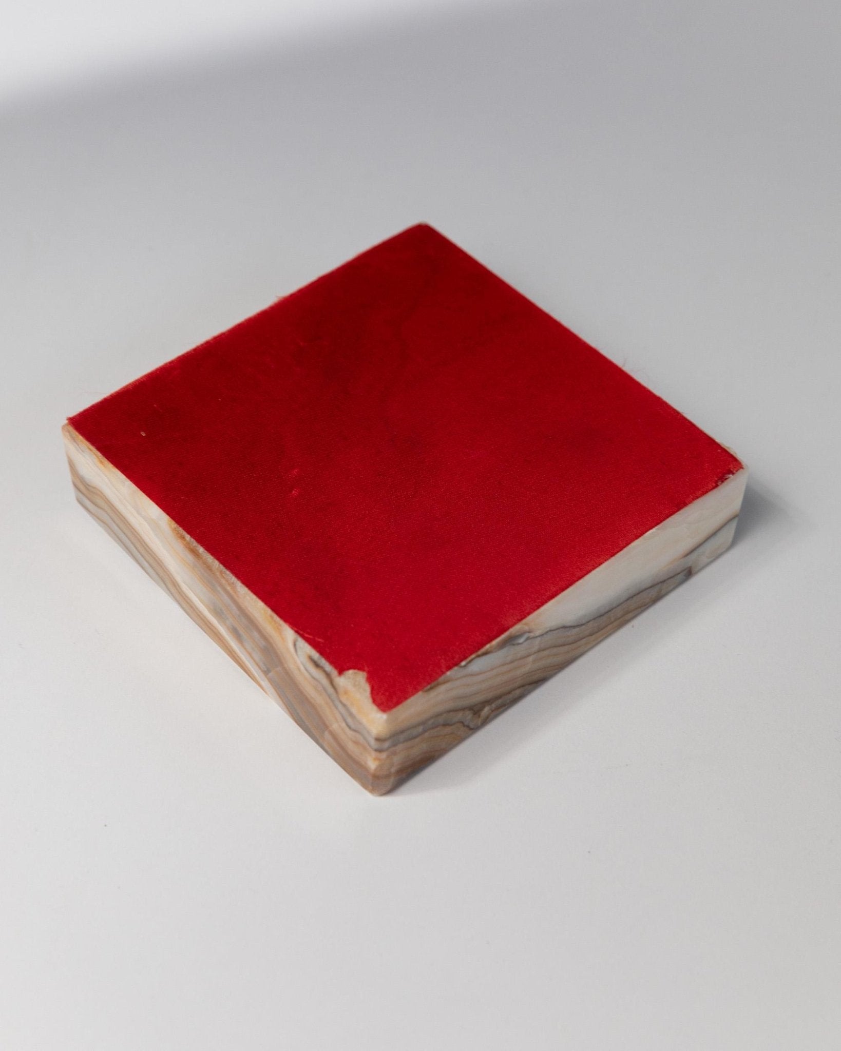 Vintage Aschenbecher aus Marmor von Italien 1970er, marmoriert, zeitloses Design