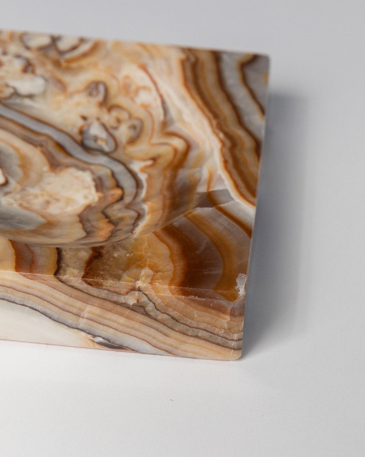 Vintage Aschenbecher aus Marmor von Italien 1970er, marmoriert, zeitloses Design