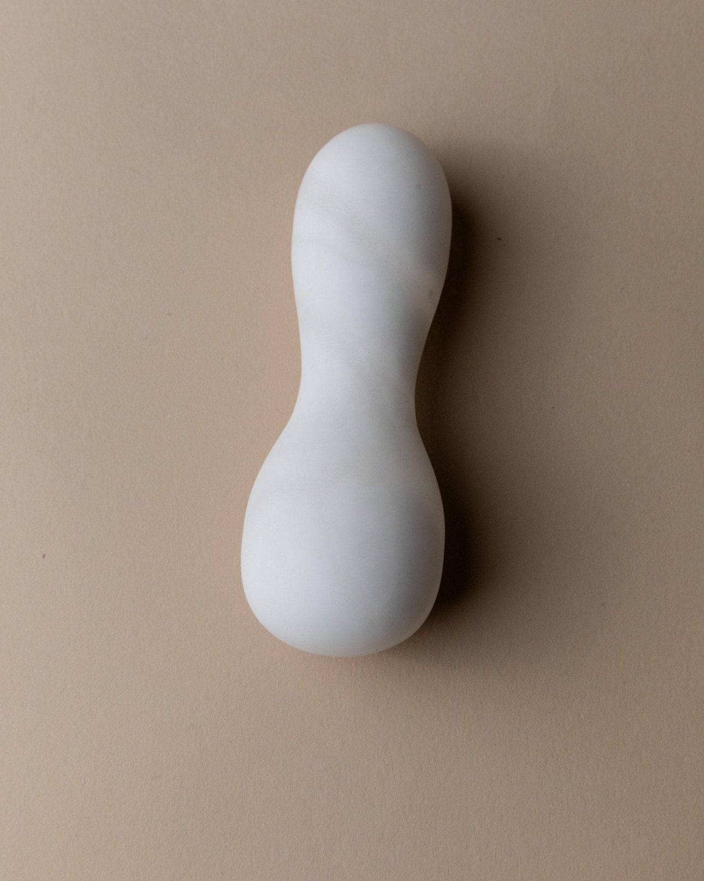 Vintage Mörser und Stößel Marmor Weiß Mid Century Design Italien 1980er