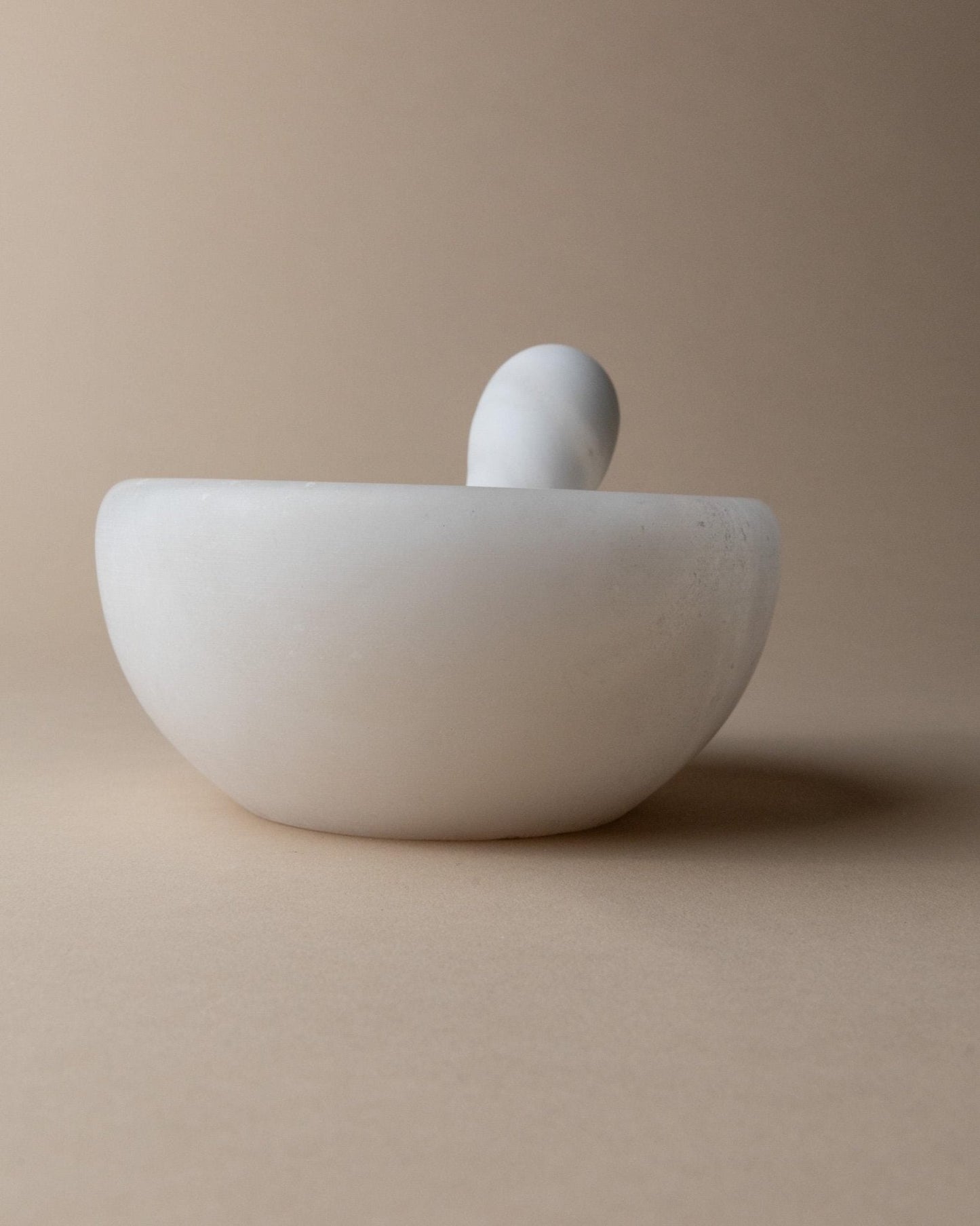 Vintage Mörser und Stößel aus Marmor