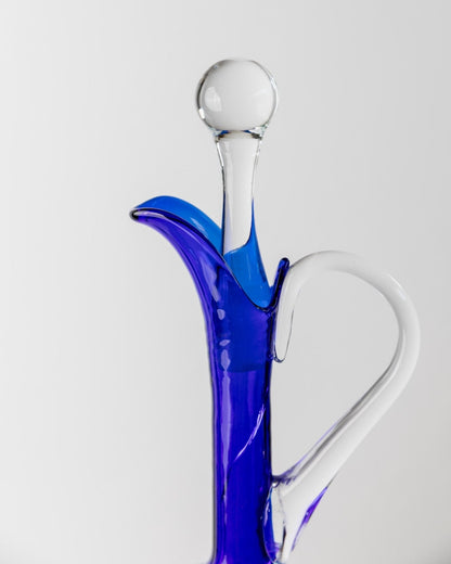 Vintage Karaffe Murano Kobalt Blau