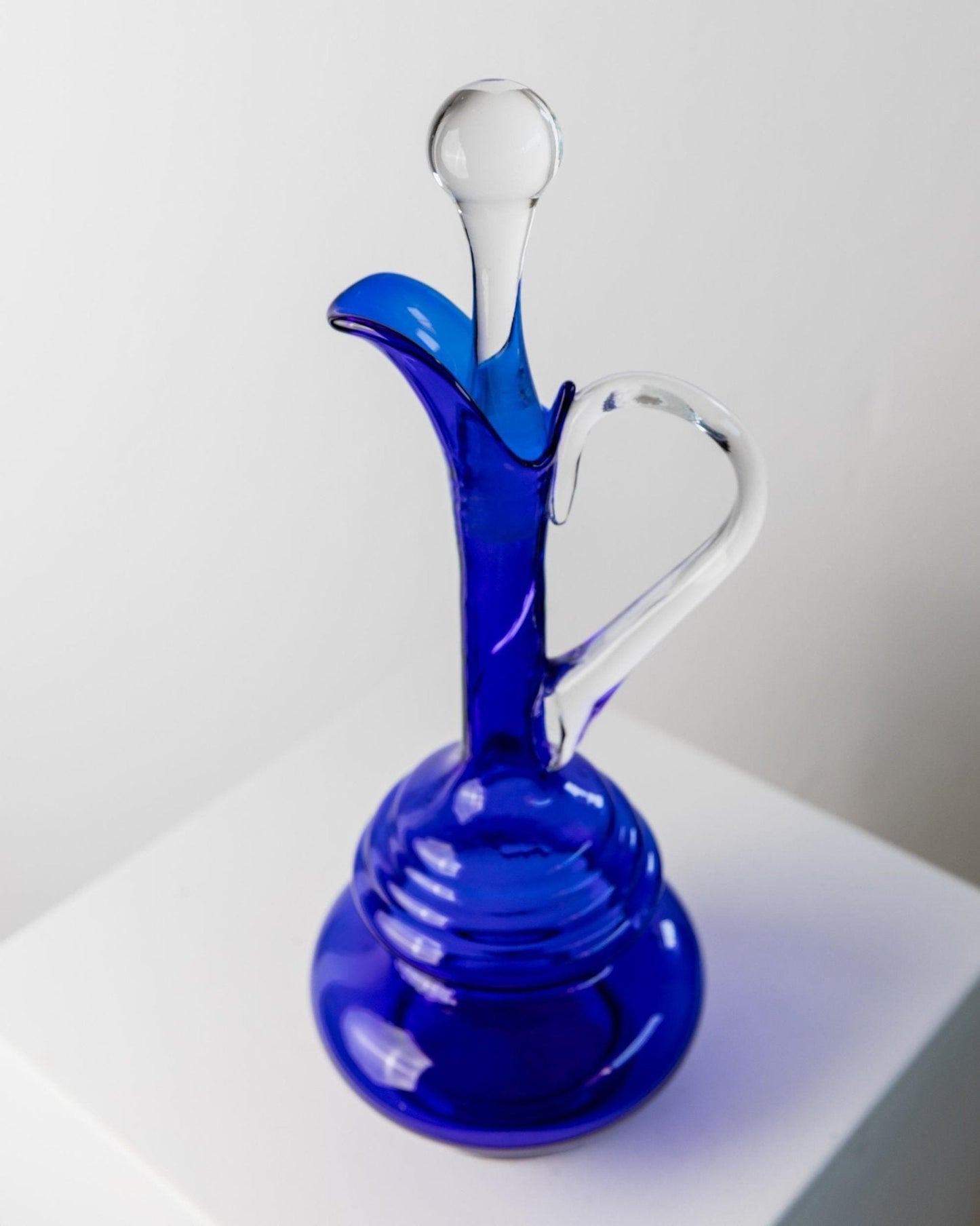 Vintage Karaffe Murano Kobalt Blau