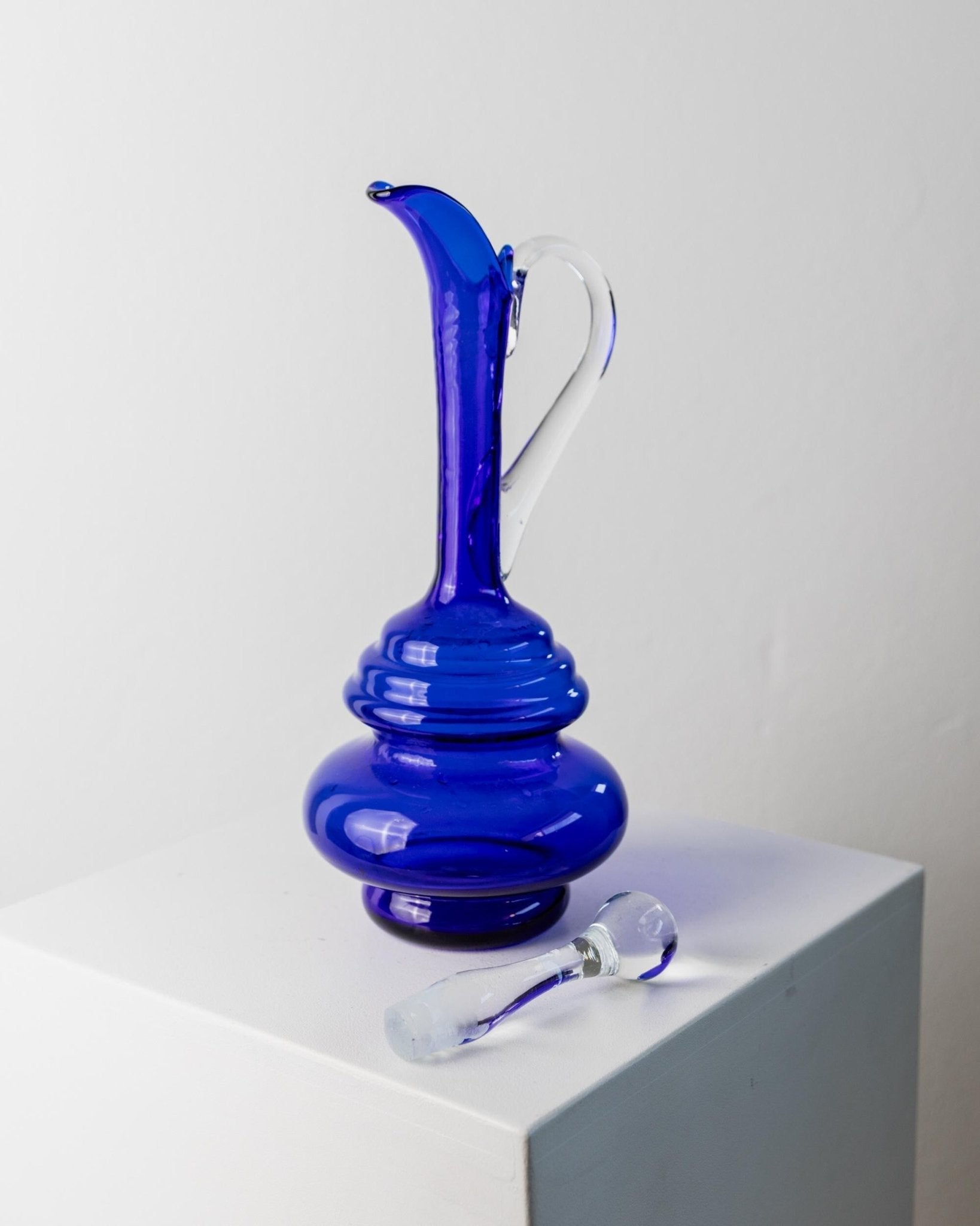 Vintage Karaffe Murano Kobalt Blau