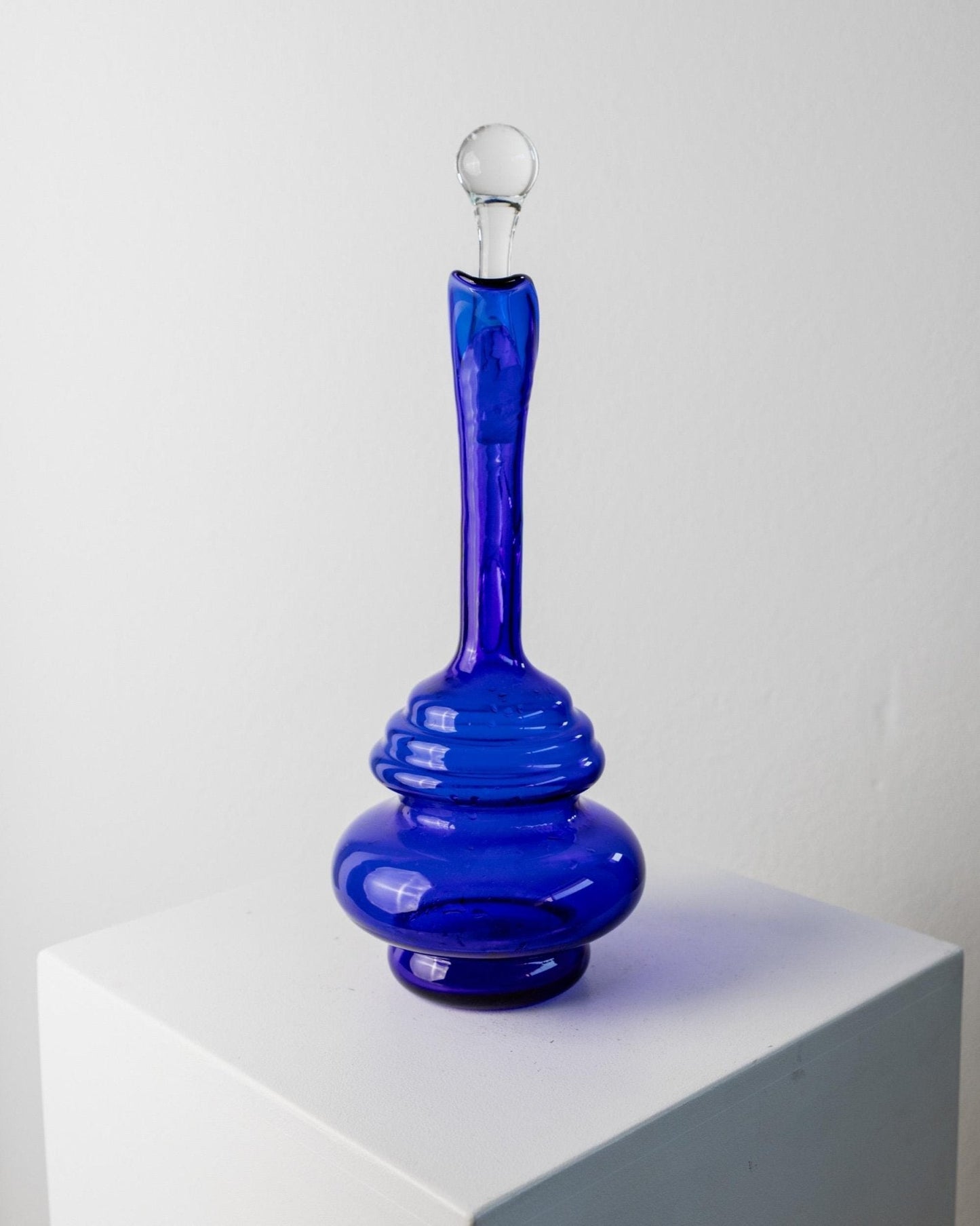 Vintage Karaffe Murano Kobalt Blau