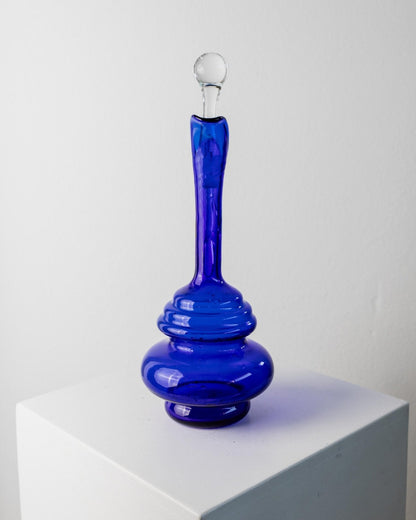 Vintage Karaffe Murano Kobalt Blau