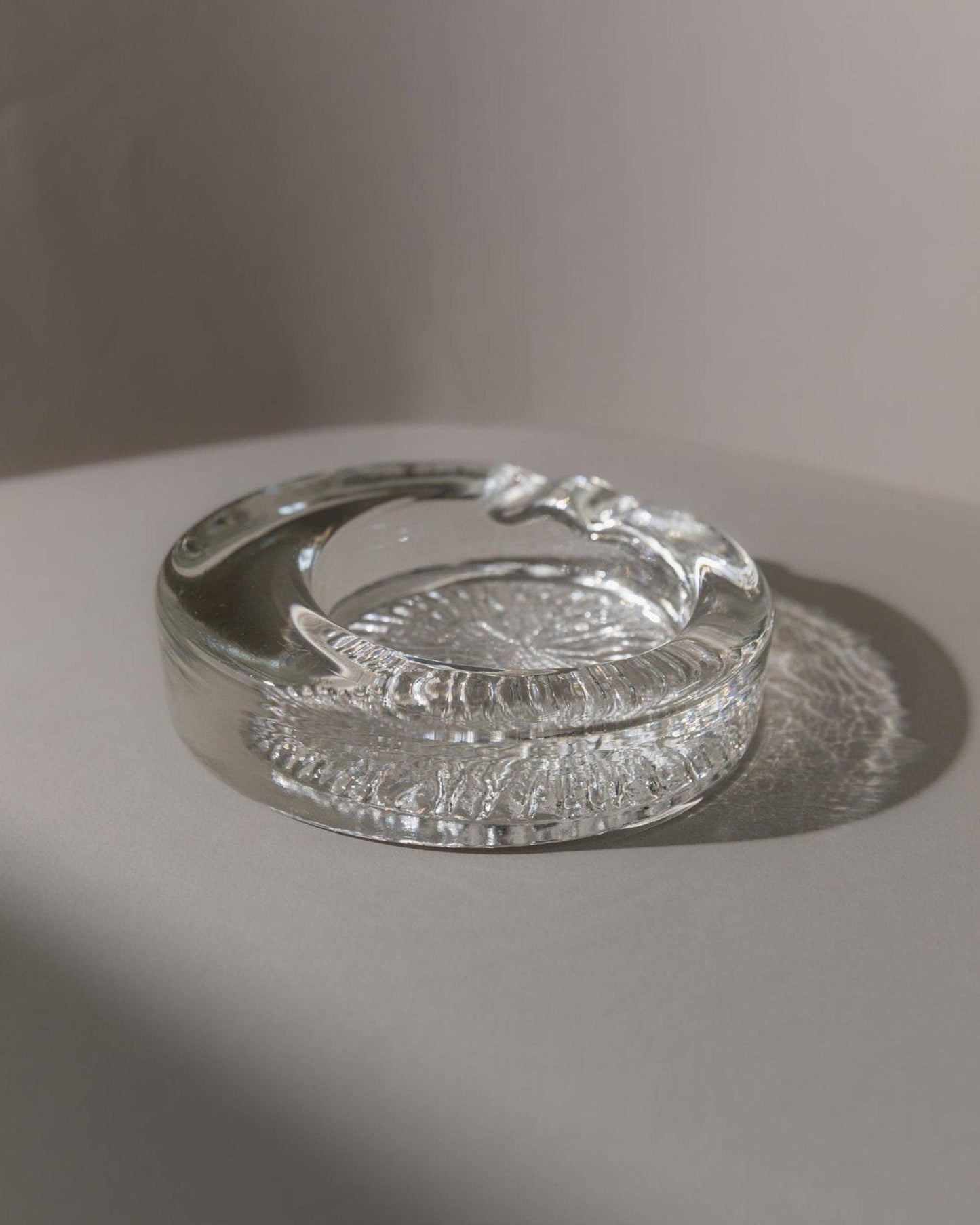 Vintage Ashtray Murano Glass Asymmetrical Italy 1970s Retro Table Decoration