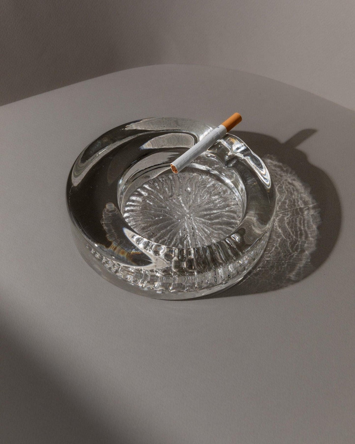 Vintage Ashtray Murano Glass Asymmetrical Italy 1970s Retro Table Decoration