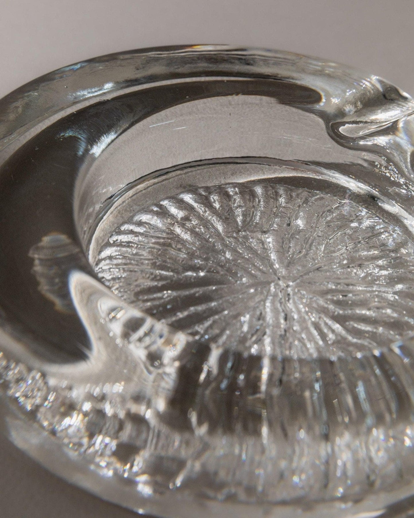 Vintage Ashtray Murano Glass Asymmetrical Italy 1970s Retro Table Decoration