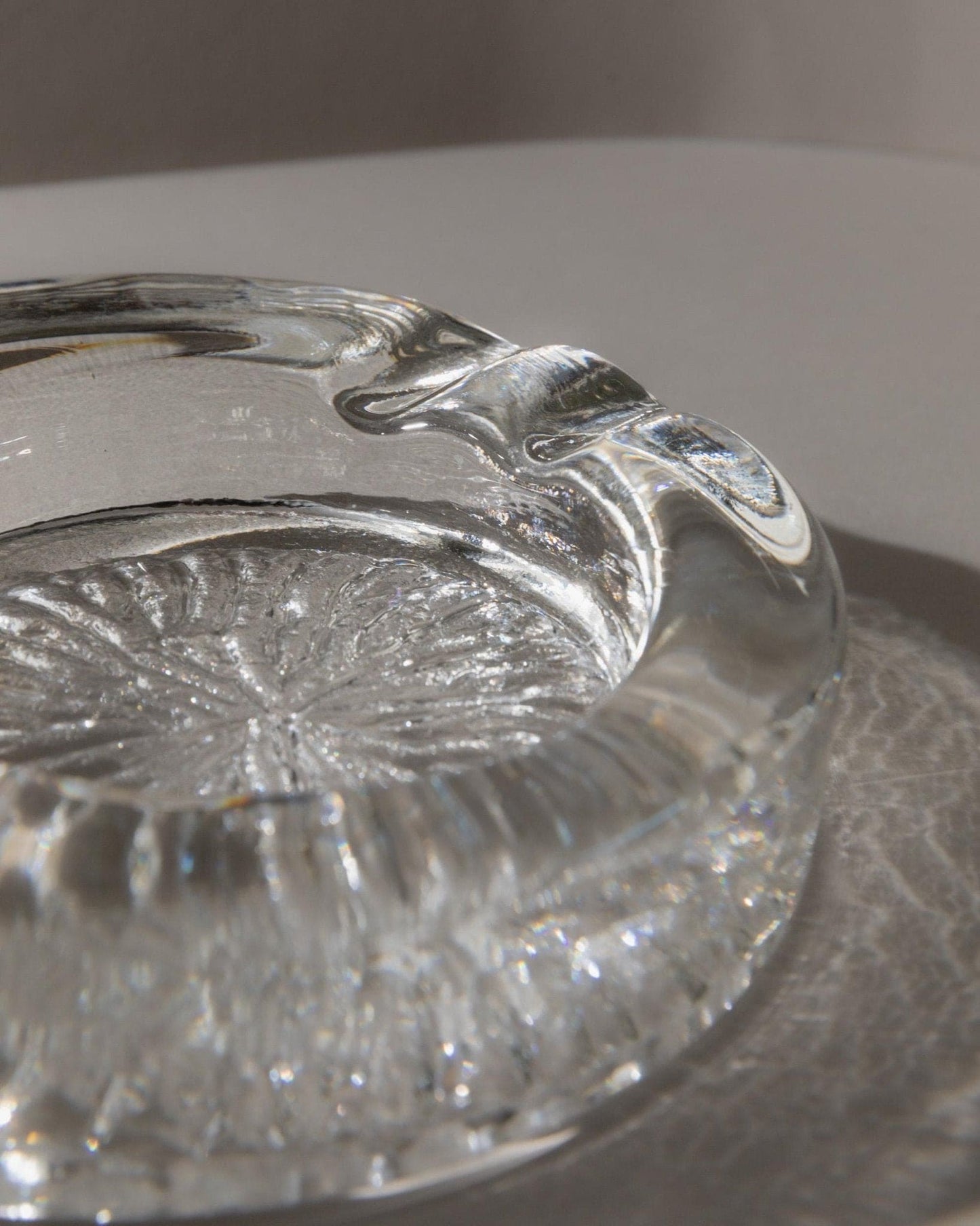 Vintage Ashtray Murano Glass Asymmetrical Italy 1970s Retro Table Decoration