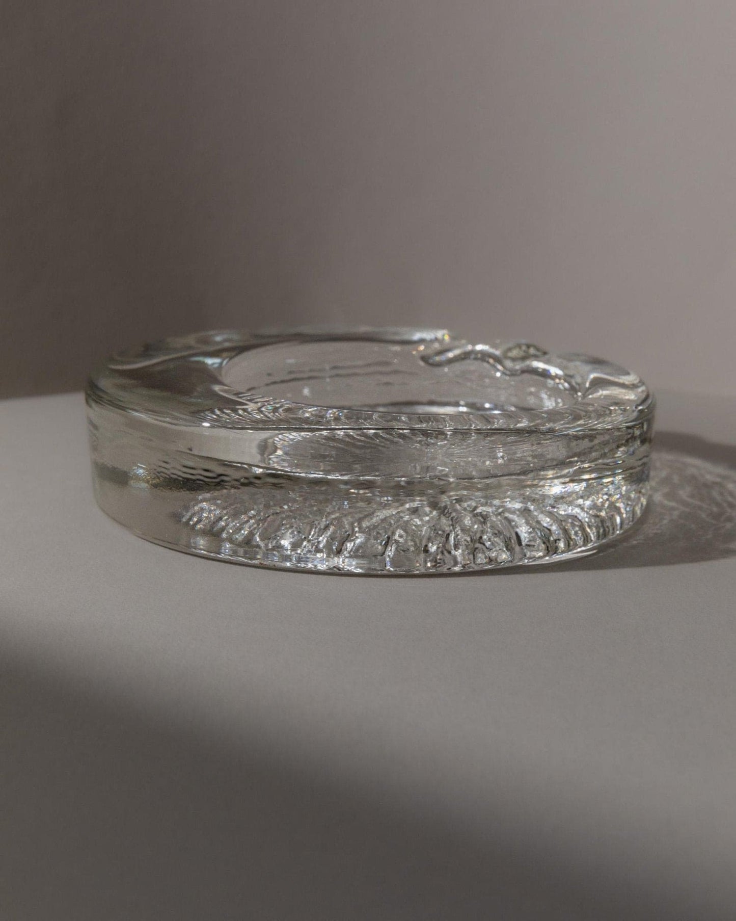 Vintage Ashtray Murano Glass Asymmetrical Italy 1970s Retro Table Decoration