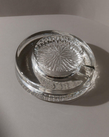 Vintage Ashtray Murano Glass Asymmetrical Italy 1970s Retro Table Decoration
