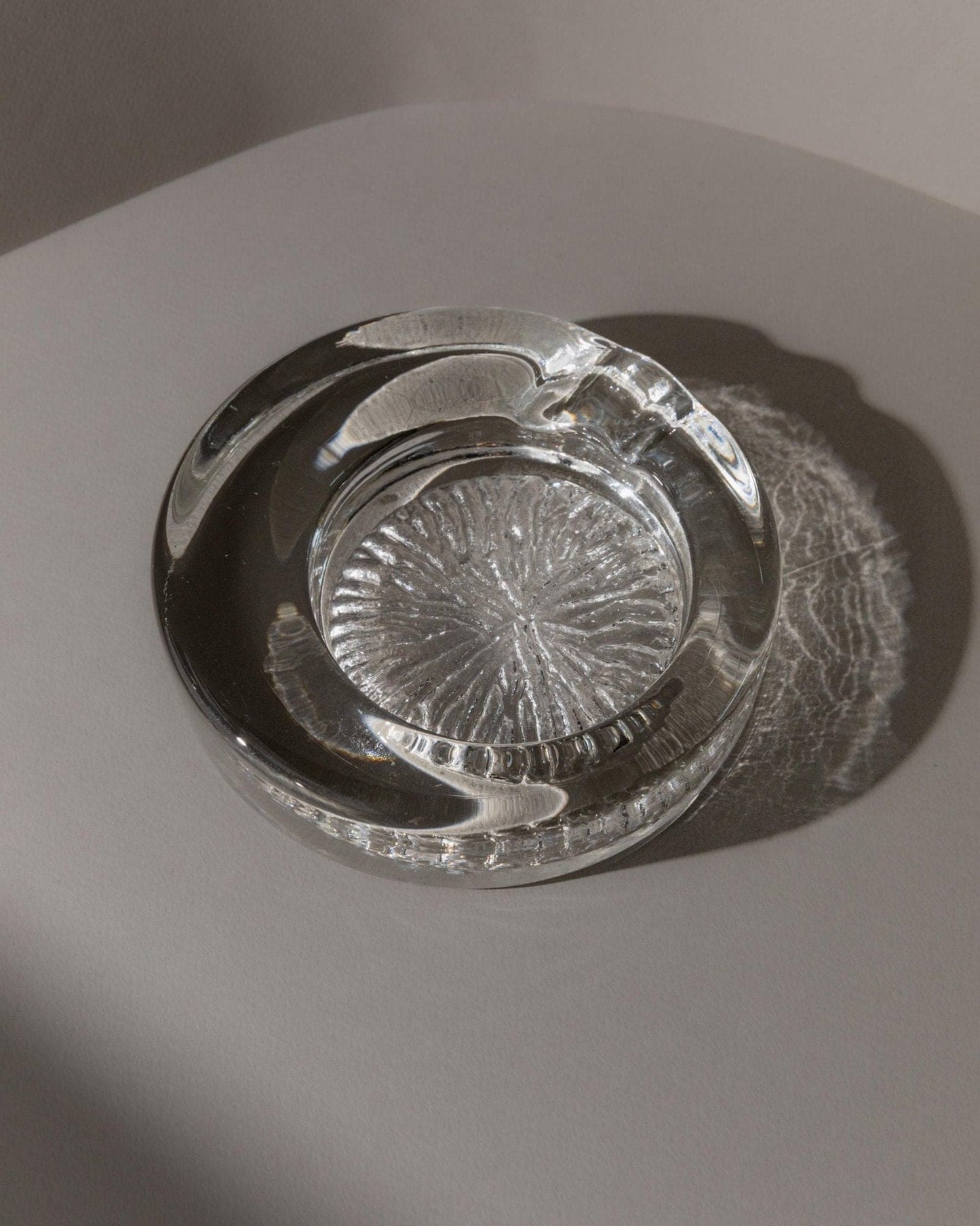 Vintage Ashtray Murano Glass Asymmetrical Italy 1970s Retro Table Decoration