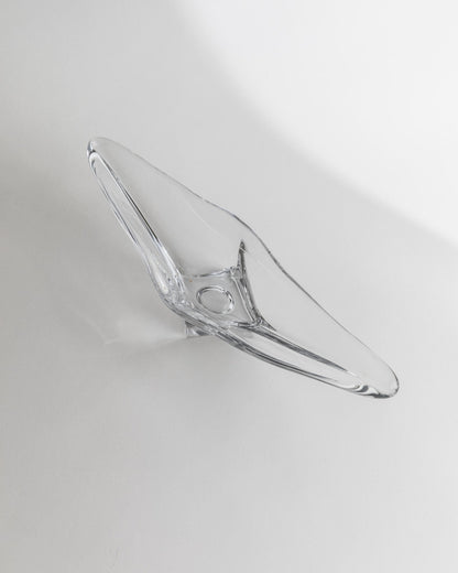 Vintage Schale Murano von Richard Ginori für Italien schweres klares Glas